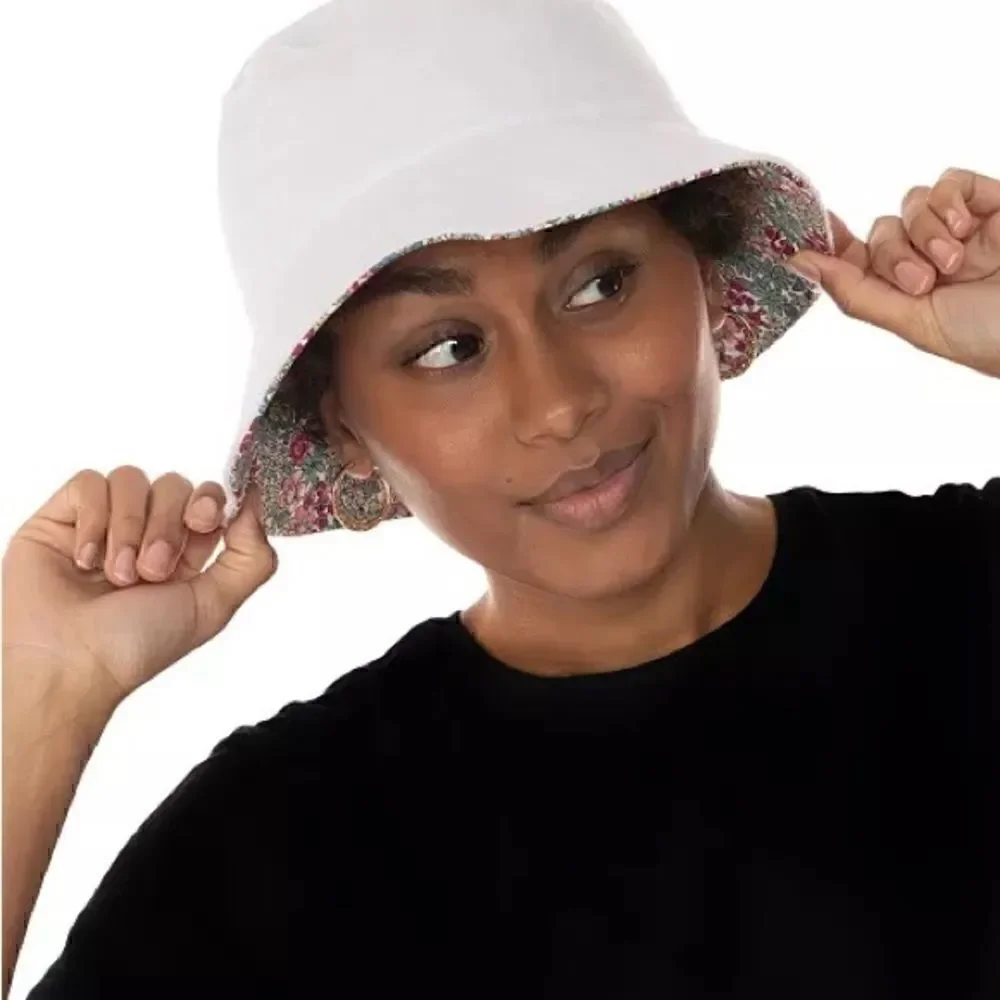 Jenni Reversible Terry Cloth Hat, vacation, summer beach